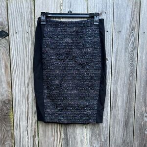 White House Black Market Tweed Multi Color Pencil  Skirt size 2
